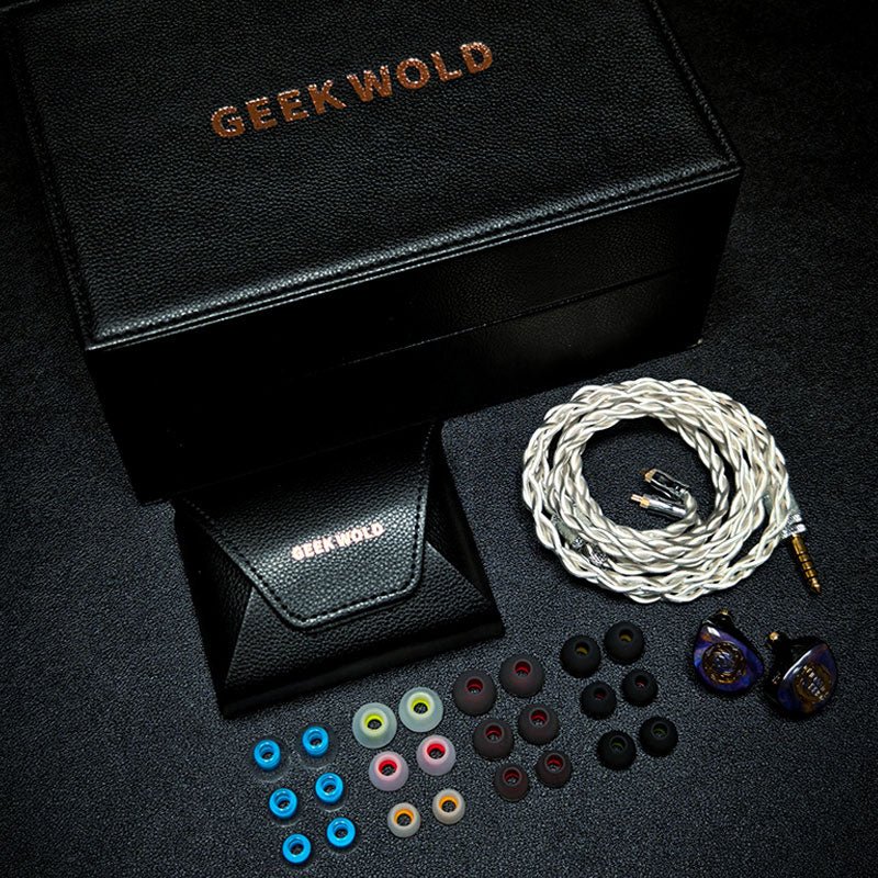 GEEKFLY GEEKWOLD GK300 PRO 8BA+2PZT+1 Planar+1DD IEMs HIFI In - ear Wired Earphone Monitor Headphone with Replaceable Cable - HIFICHOI