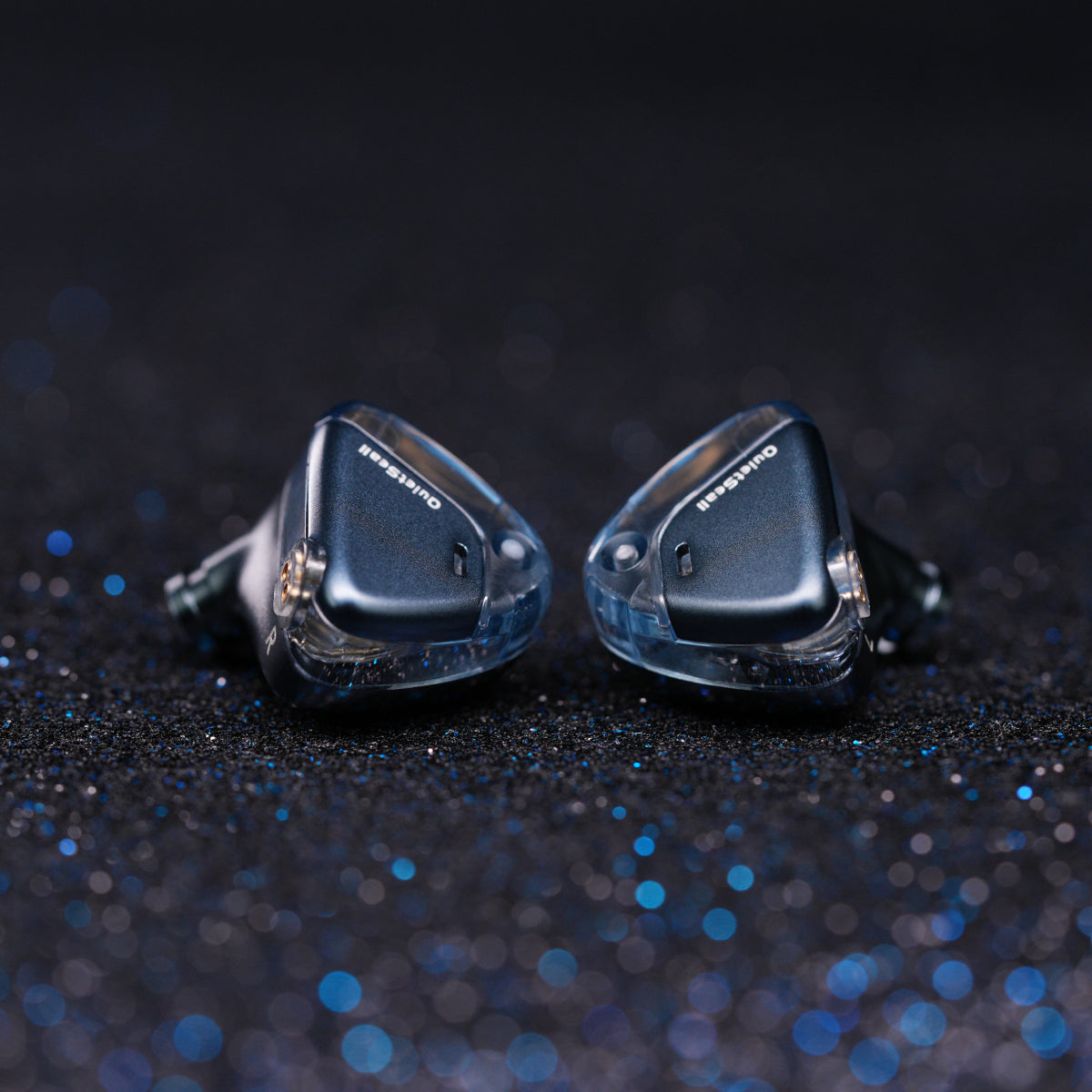ROSESELSA QuietSea II Dynamic Diaphragm Driver IEM HIFI Wired in Ear Earphones Monitors with Module Cable