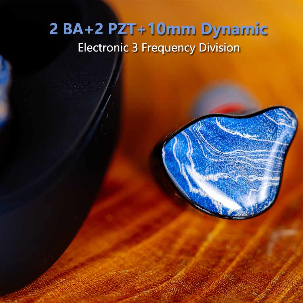 GEEKFLY AMAZING GF5 2BA+2PZT+Dynamic IEMs HIFI TWS Bone Conduction Metal Wireless Bluetooth Gaming Earphone with Audio DAC AMP