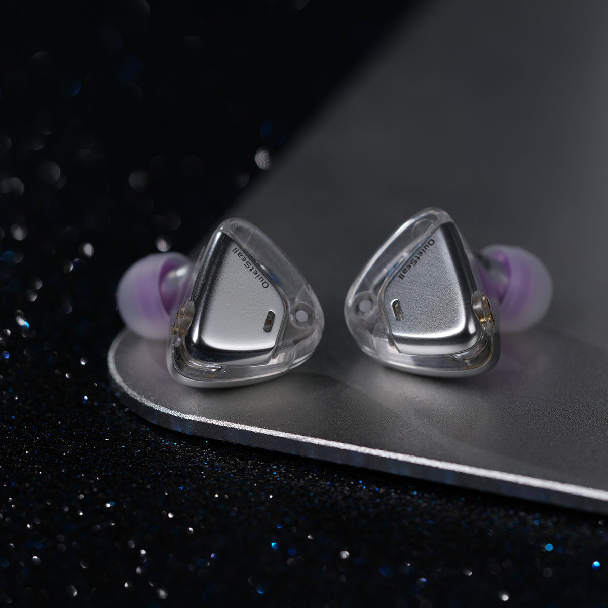 ROSESELSA QuietSea II Dynamic Diaphragm Driver IEM HIFI Wired in Ear Earphones Monitors with Module Cable
