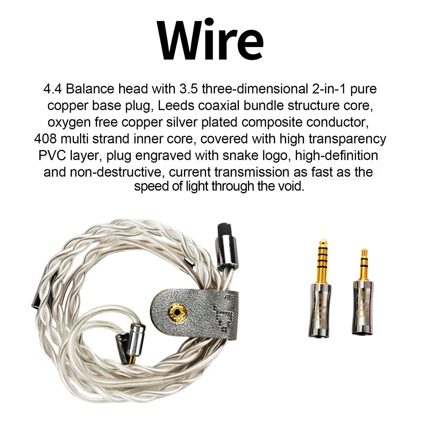 EarAcoustic Audio VSA MAX IEMs Full-width Titanium Diaphragm Tesla Dynamic Wired HIFI in-ear Earphone VoidSilver Stalker Monitor