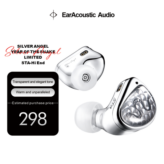 EarAcoustic Audio STA-Hi End IEM HiFi in-ear Wired Earphones 10mm Dual-Magnet Beryllium Driver & 6mm Composite Diaphragm Monitor
