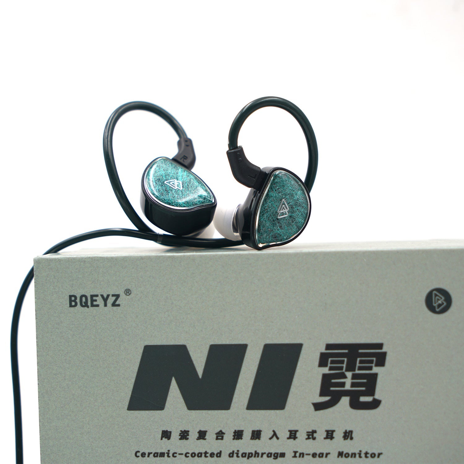 BQEYZ NI HiFi Gaming Wired In - Ear Earphone Dynamic Driver Earbuds with Bio ceramic Diaphragm Interchangeable Plugs 3.5+4.4mm - HIFICHOI