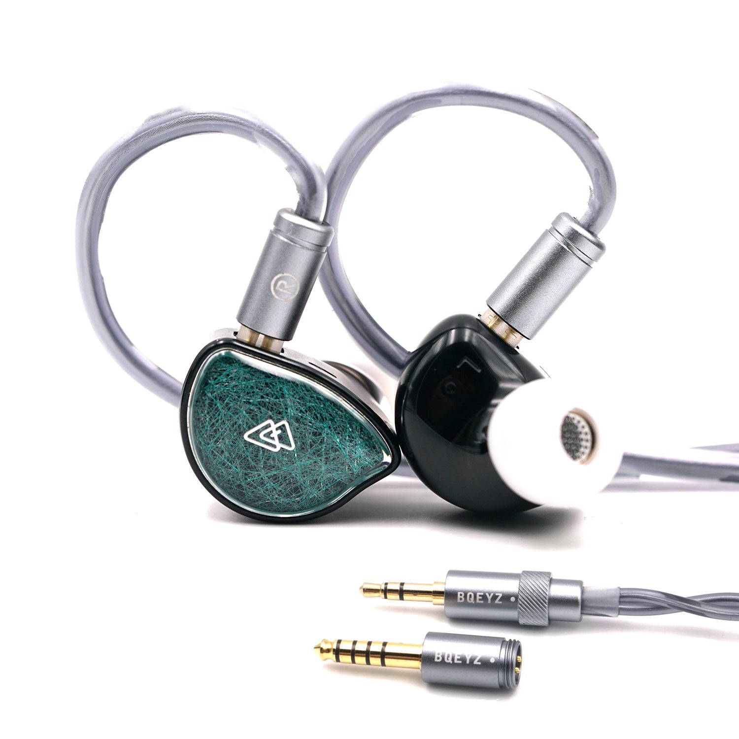 BQEYZ NI HiFi Gaming Wired In - Ear Earphone Dynamic Driver Earbuds with Bio ceramic Diaphragm Interchangeable Plugs 3.5+4.4mm - HIFICHOI