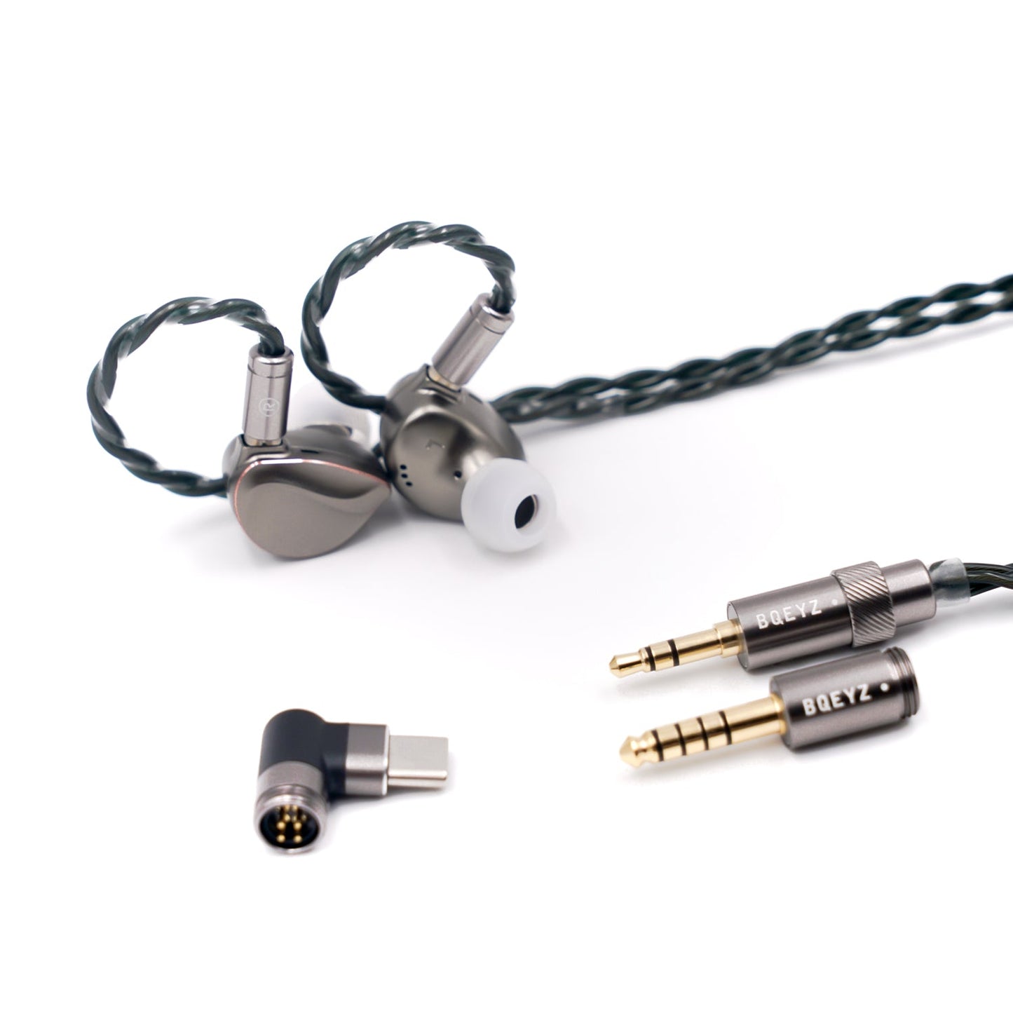 BQEYZ WINTER 2 Bone Conduction IEM HiFi in - ear Wired Earphone Gaming Earbud Monitor Headphones with Copper 3in1 Cable - HIFICHOI