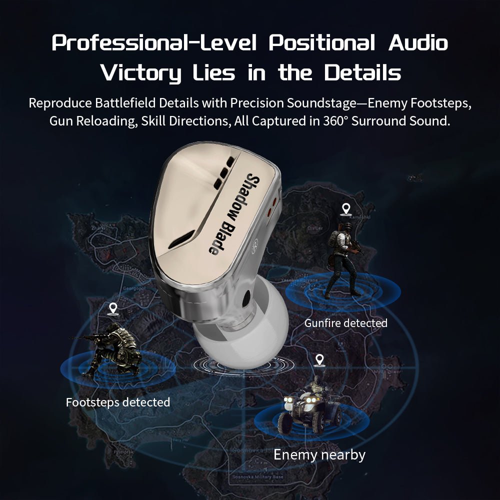 CVJ Shadow Blade HIFI in - ear Wired Earphones Dynamic Driver + Vibration Unit with Tuning Tubes HD MIC Vibration Music Gaming IEM - HIFICHOI