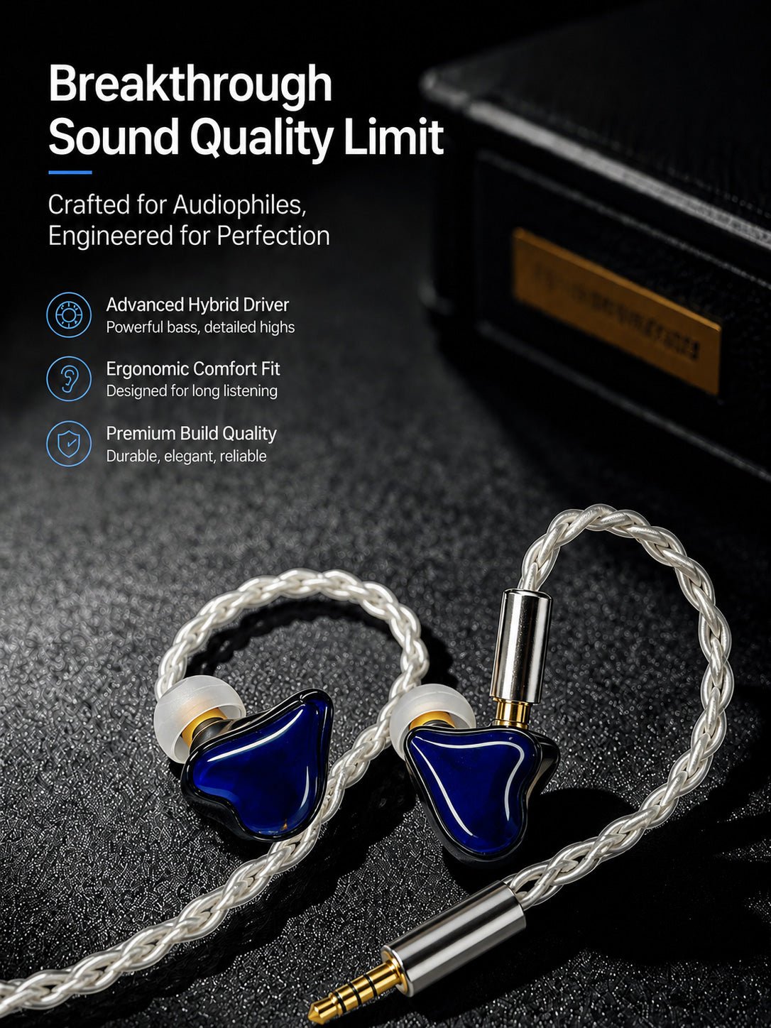 Geekwold GK12 Ultra Wired IEMs | 6-Driver Hybrid Hi-Res Earphones