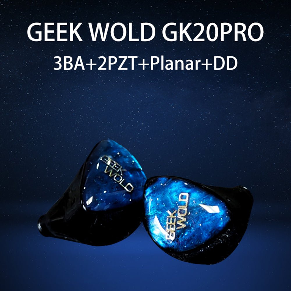 【新品・未開封】GK20 PRO 3BA+2PZT+Planar+DD IEM GEEK WOLD – HIFICHOI