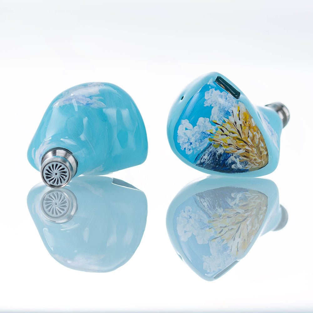 QoA Cloud Scape DD + Planar Hybrid Driver IEMs In - ear HIFI Wired Earphone with 6N Monocrystalline Silver - Plated Copper Cable - HIFICHOI