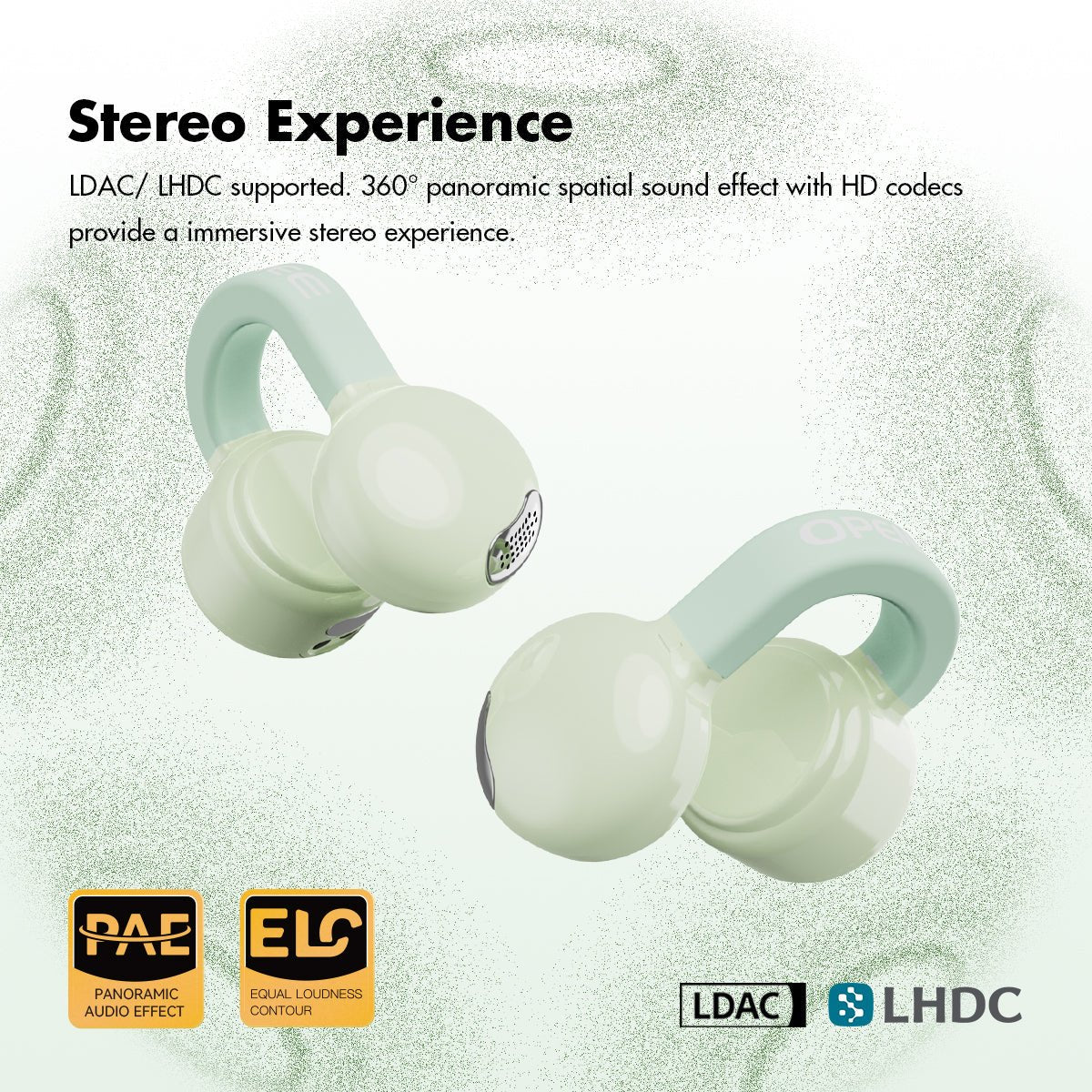 ROSESELSA OpenFree Ear Clip True Bluetooth Wireless Open Ear Earbuds Headphones Lightweight Comfort Fit Sports Running Earbuds - HIFICHOI