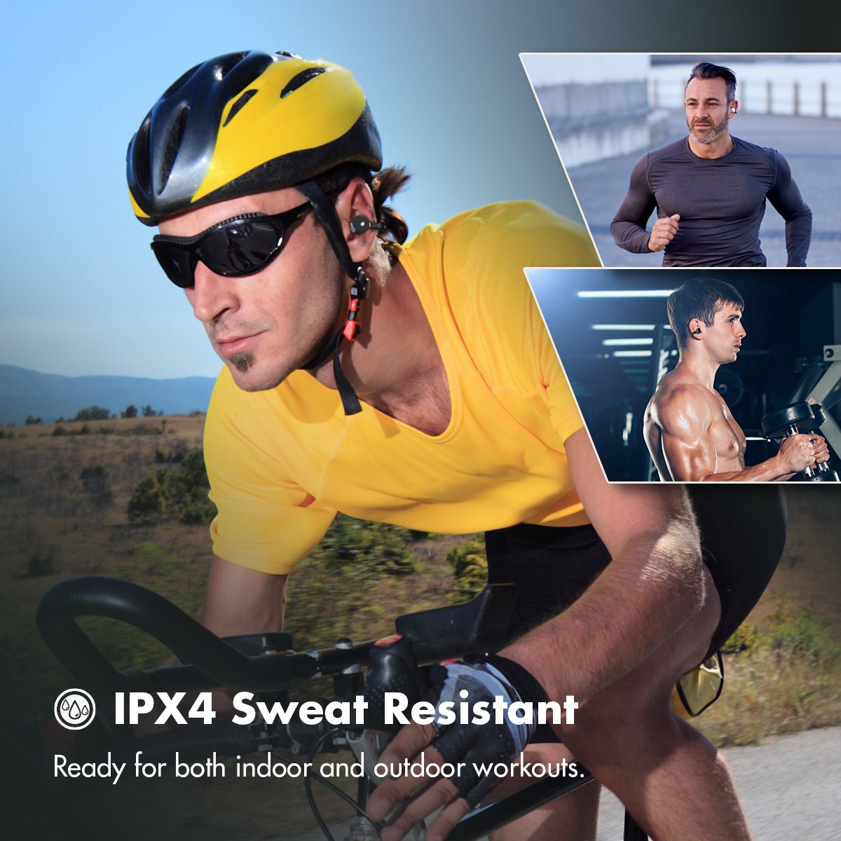 ROSESELSA OpenFree Ear Clip True Bluetooth Wireless Open Ear Earbuds Headphones Lightweight Comfort Fit Sports Running Earbuds - HIFICHOI